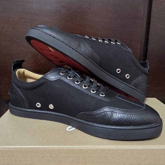Christian Louboutin Black Red Bottoms Men 44 (10.5-11) - Picture 3 of 7